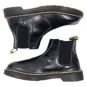 Karardo Smooth Black Leather Chelsea Slip On Ankle Boots EU 40